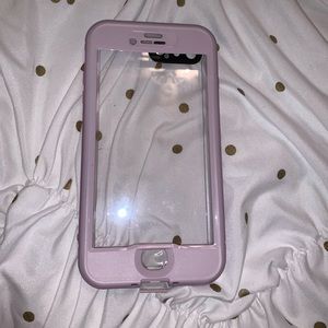 Purple life proof 7/8 plus case